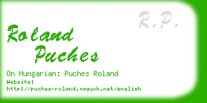 roland puches business card